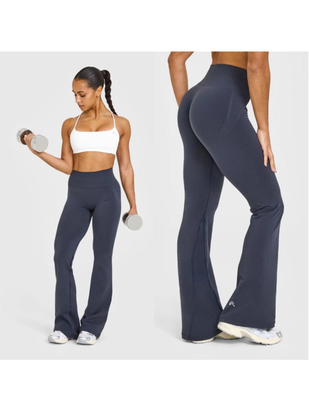 ONER ACTIVE Effortless Seamless Flared Bottoms True Blue S- Long Length